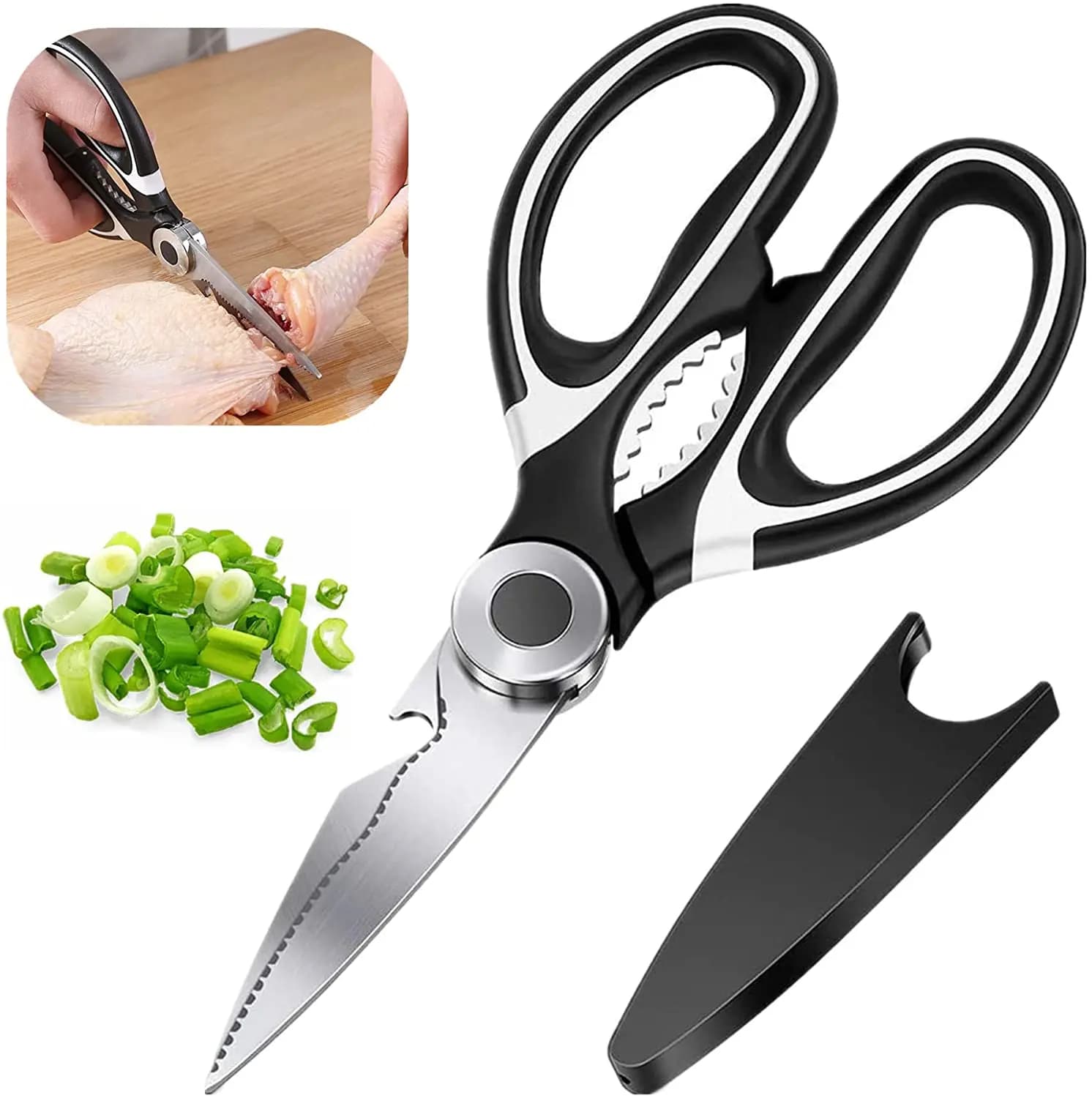 Cooking Scissors Chicken Bone Scissors Fish Poultry Anatra Cesoie Scissors Stainless Steel Scissors Scale Clean Kitchen Scissors Knife