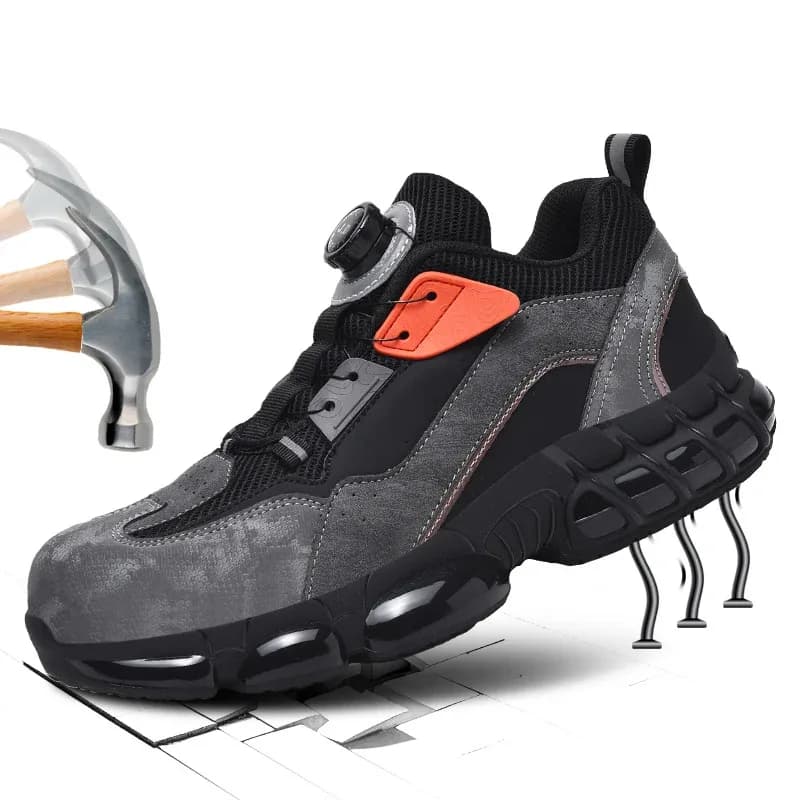 Comode sneakers casual da uomo, scarpe sportive, stivali da lavoro, scarpe antinfortunistiche anti-perforazione e anti-schiacciamento, scarpe protettive da uomo