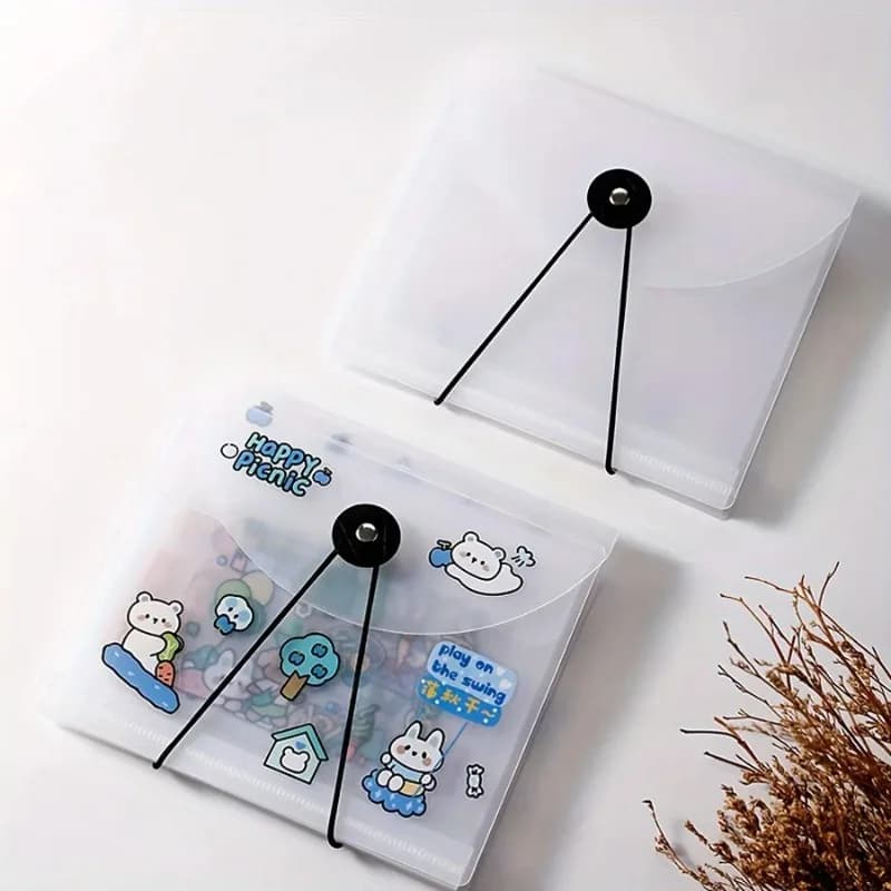 A6 Accordion File Manager, Large Capacity Storage Bag, Multi-layer Folder, Photo Album Card, Bill, Accordion Bag Paper Folder