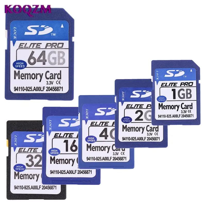 Scheda SD 1GB 2GB 4GB 8GB 16GB 32GB 64GB scheda di memoria Flash digitale sicura