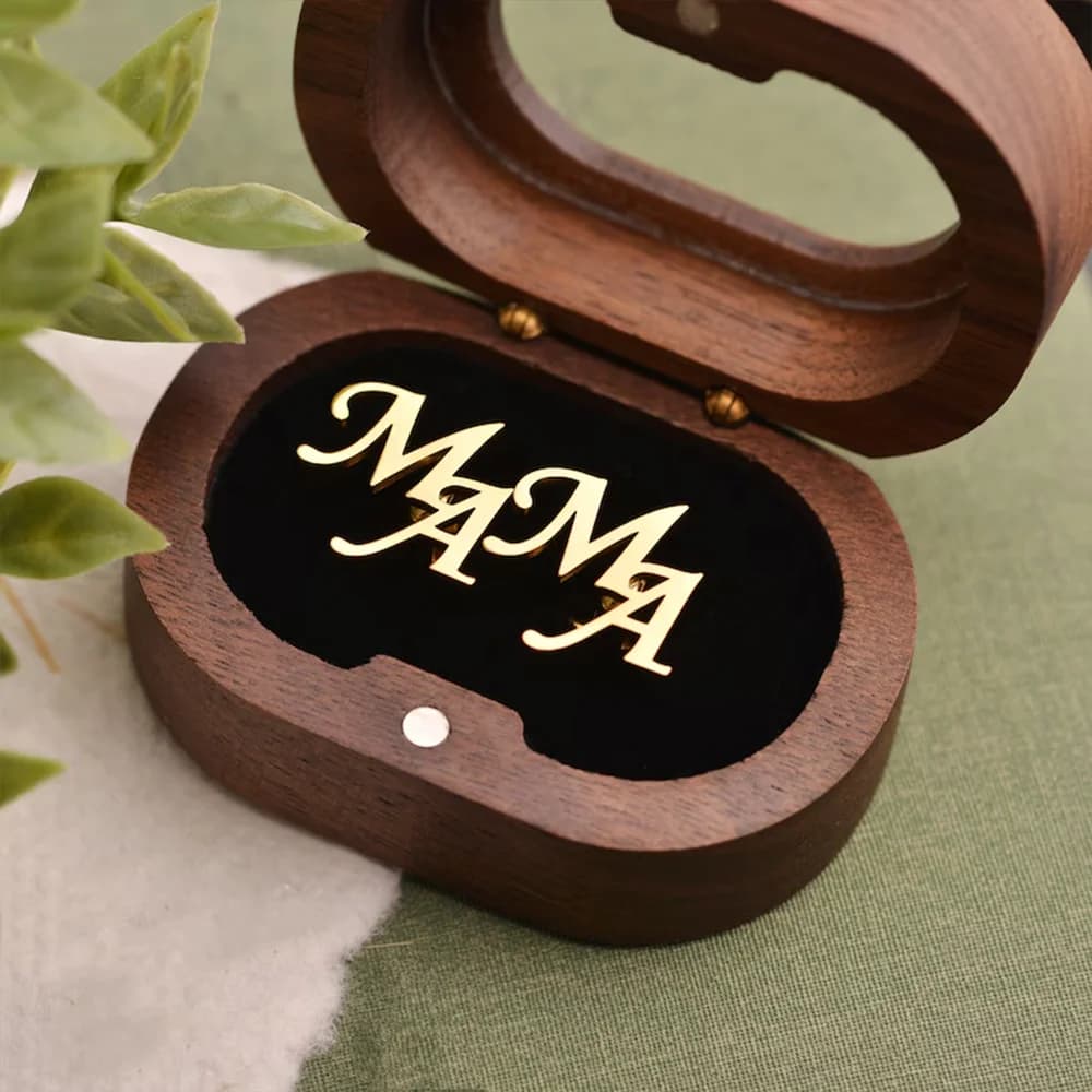 Confezione regalo di fascia alta Personalizzazione Gemelli per matrimonio dello sposo Regalo per lo sposo Gioielli personalizzati Confezione regalo in legno Regalo per la festa del papà