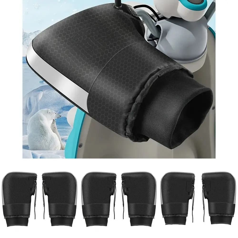 1 paio di manicotti termici per manubrio moto guanti da manubrio impermeabili antivento impermeabili guanti da moto scaldini per ciclismo E-Bike