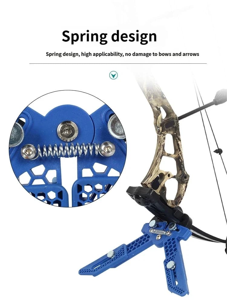 Supporto Regolabile e Pieghevole per Arco Compound, Supporto Portatile e Stabile per Tiro con l'Arco da Caccia, Accessorio Leggero per il Trasporto dell'Arco