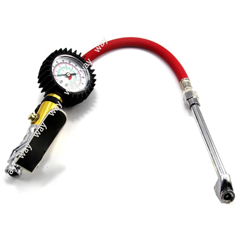 Pneumatico gonfiatore ad aria quadrante misuratore di pressione manometro linea aria pompa pneumatici pressione doppio mandrino ad aria tester per auto camion cicli Dinghies