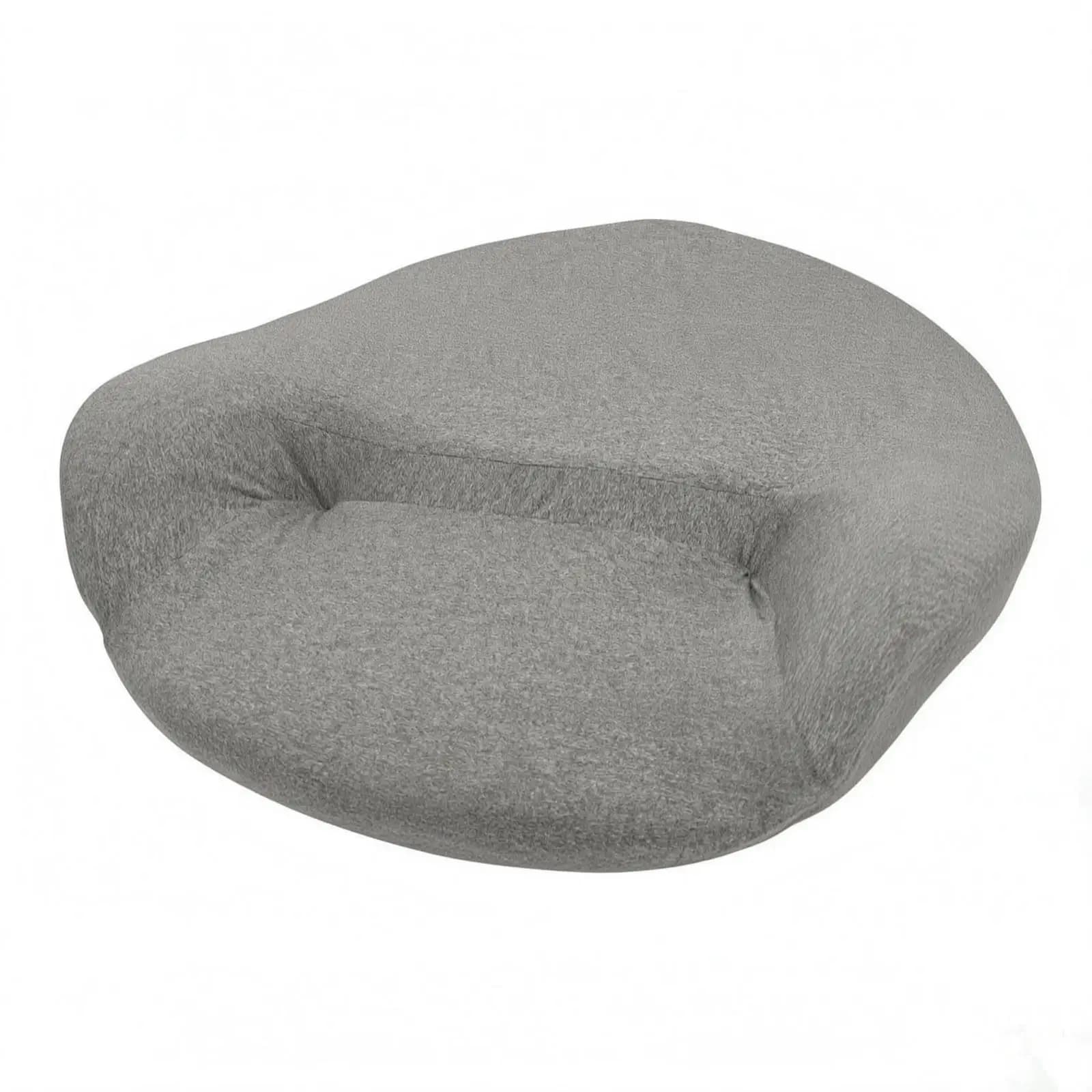 Soft Meditation Cushion U Shaped Plush Floor Pillow Memory Foam Seating Pad for Home Mindfulness
