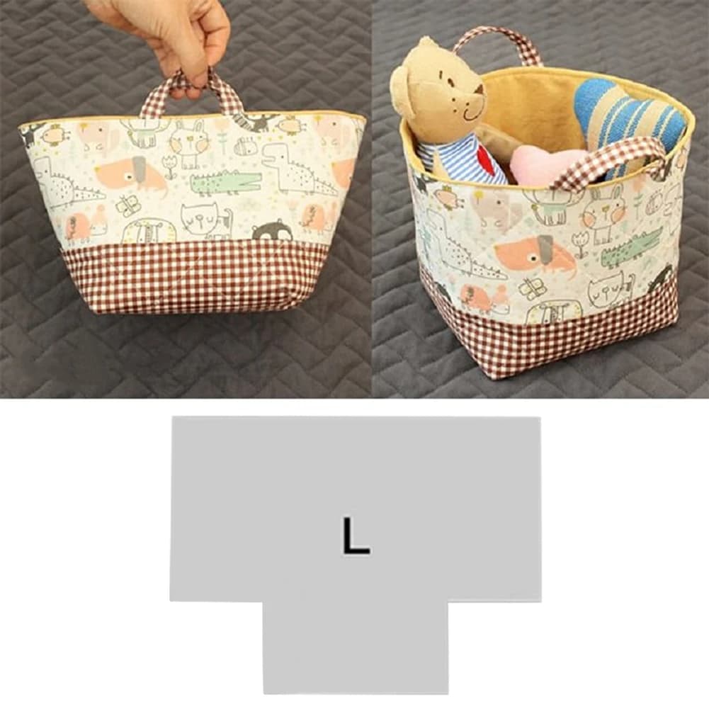 Modello modello borsa cestino Righello multifunzionale per patchwork da cucito per artigianato artistico fai-da-te