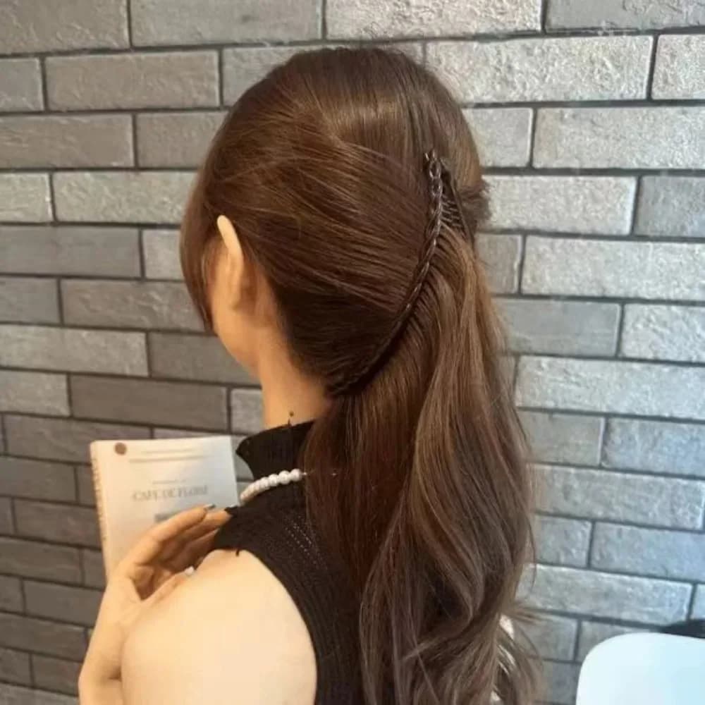 Nuovo fermaglio per capelli a banana vintage in tinta unita per donne ragazze pettine ondulato forcina strumento per acconciature accessori pratici per capelli alla moda