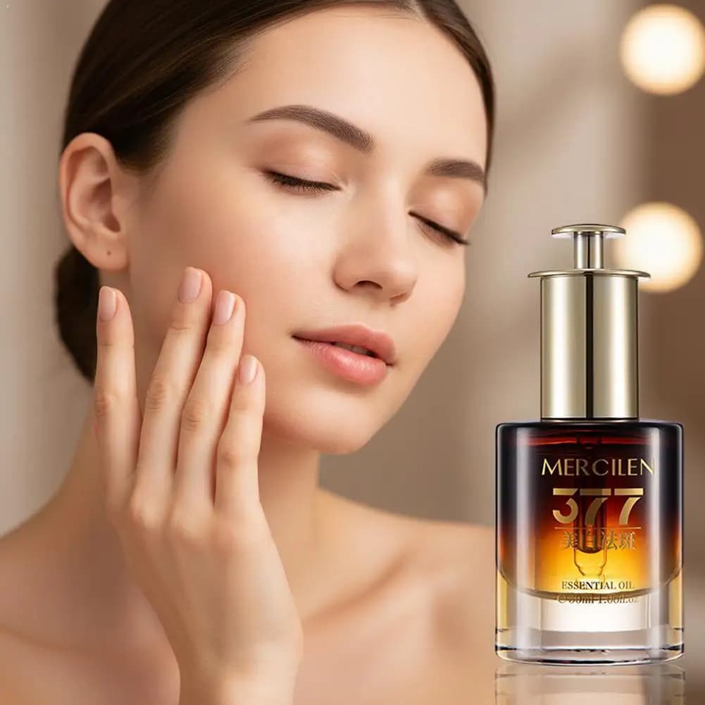 Olio Essenziale Illuminante per il Viso, Cura Rassodante e Idratante, Siero Viso Illuminante 377, Prodotti Coreani per la Cura della Pelle