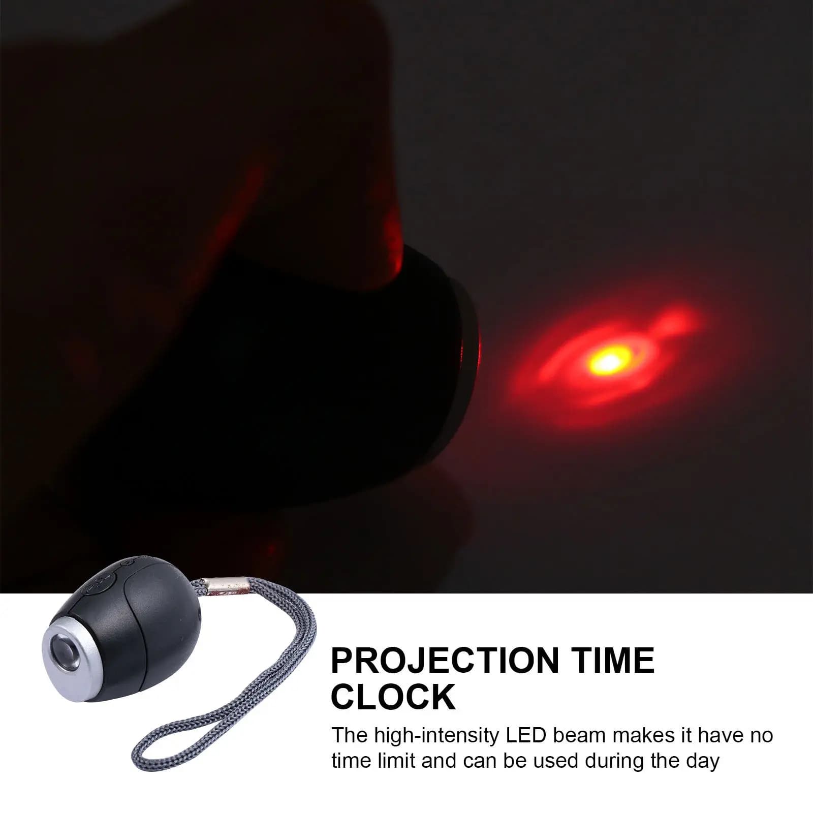 Orologio Digitale Portatile Mini con Proiezione LED, Lampada Notturna e Portachiavi per Bambini