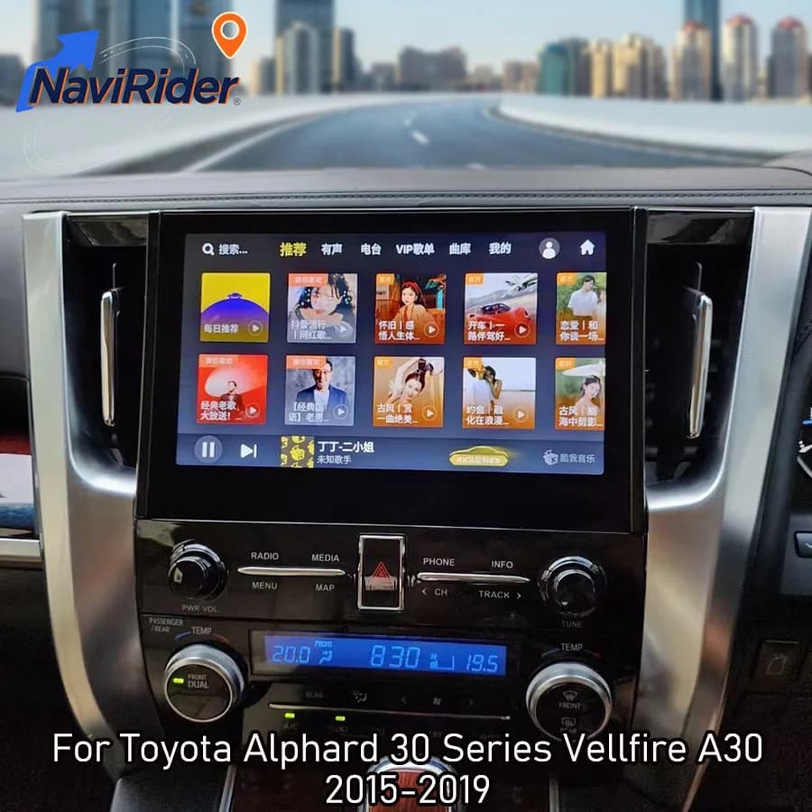 10.5" Android For Toyota Alphard 30 Series Vellfire A30 2015-2019 Modified 35 Series 2023 A35 Carplay GPS Autoradio Navigation