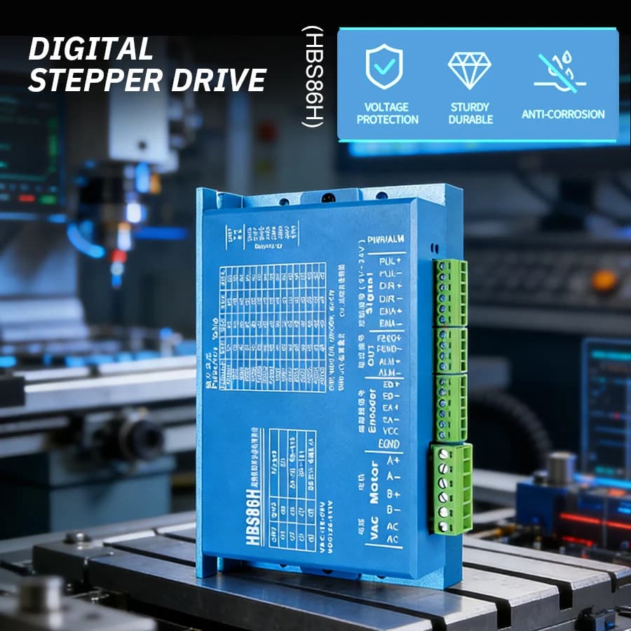 Driver per Motore Stepper Industriale a Circuito Chiuso, Kit Driver per Motore Stepper per Router CNC, Incisori Laser e Sistemi a Motore Stepper