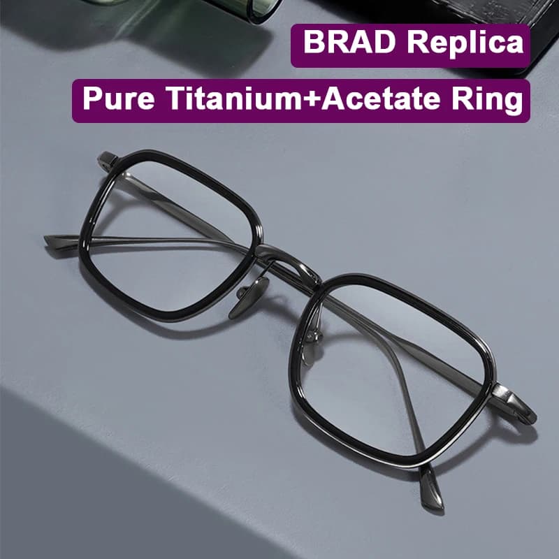 Replica of the Japanese luxury brand Titanium Pure + Acetate Ring Eyewear Workwear Frame Man Woman Classic ultralight glasses