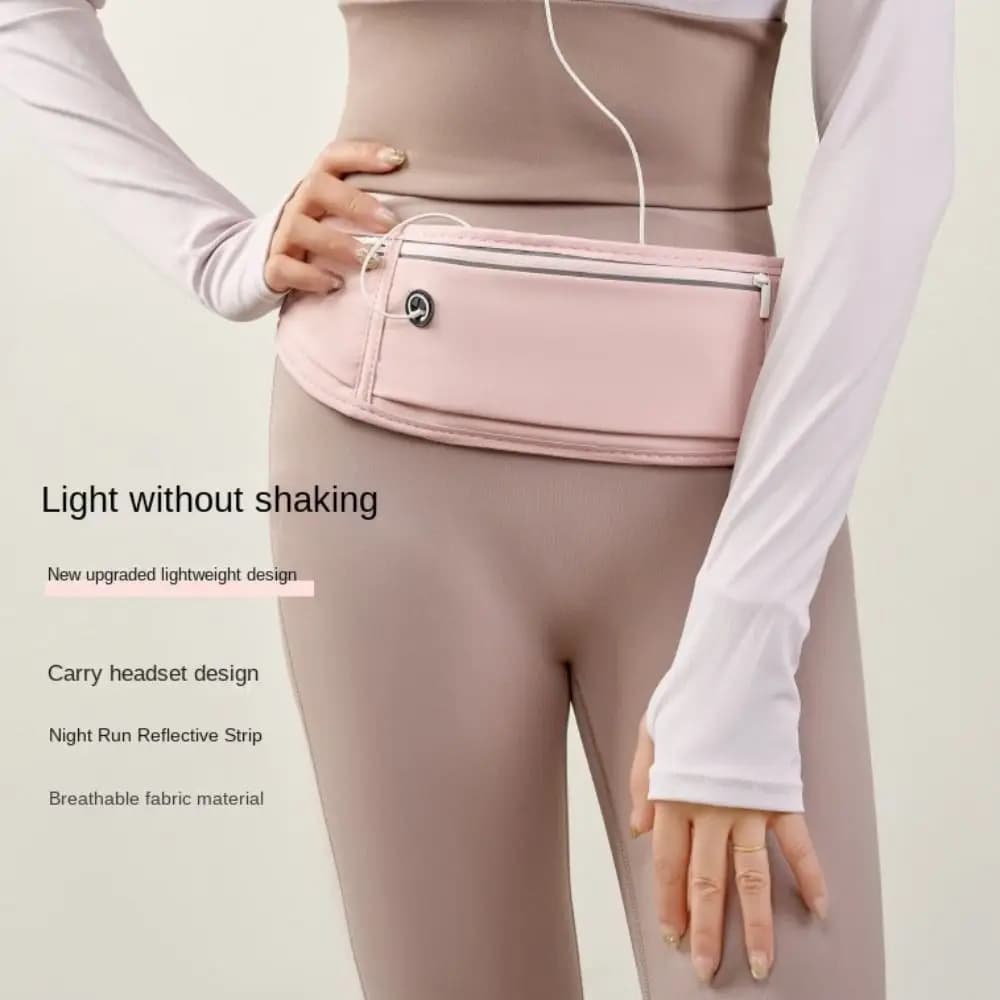 Breathable Three-Start Running Waist Bag Waterproof for Marathon, Multi-function Sports Carrier Phone Door