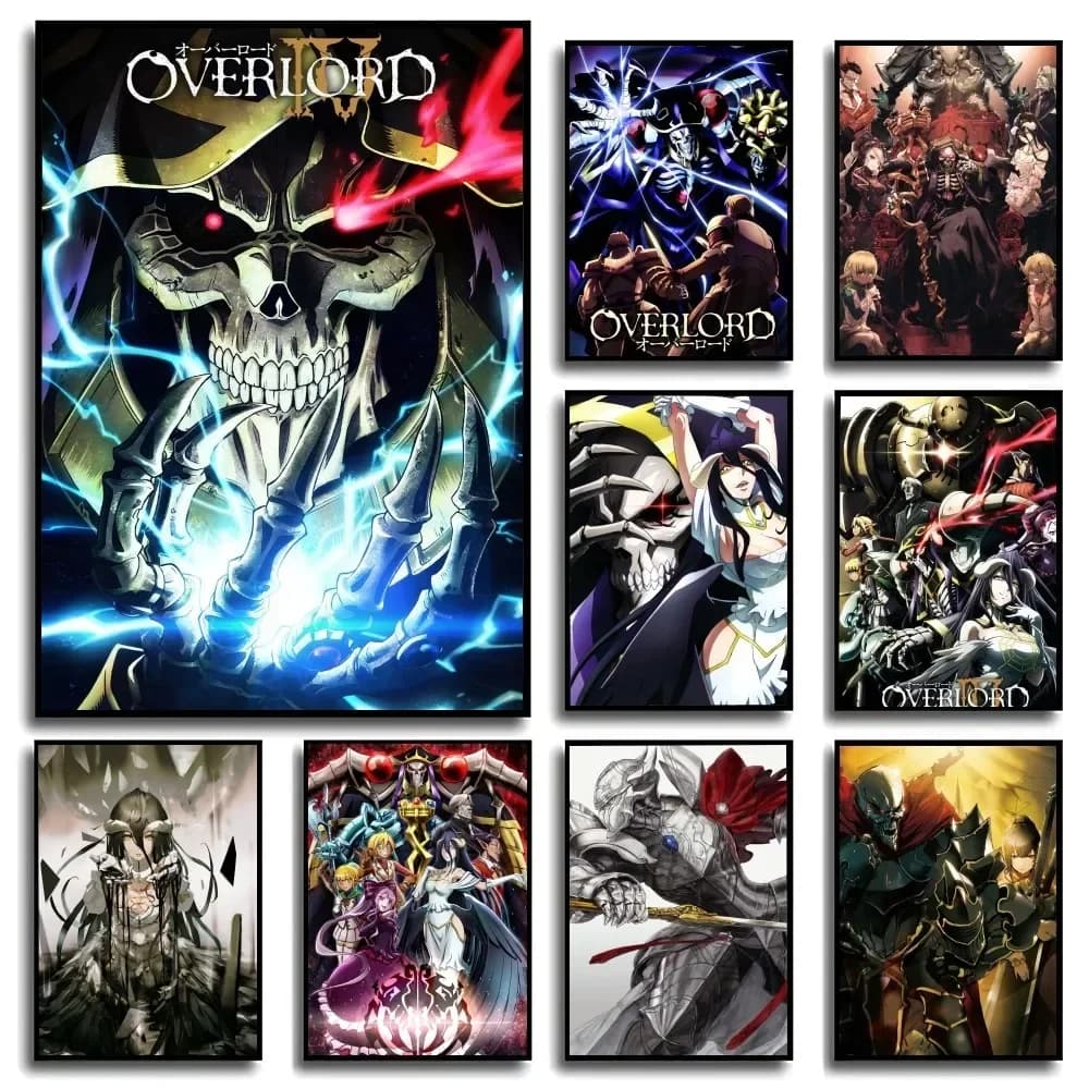 Overlord Poster No Framed Poster Kraft Club Bar Paper Vintage Poster Wall Art Painting Bedroom Study Stickers