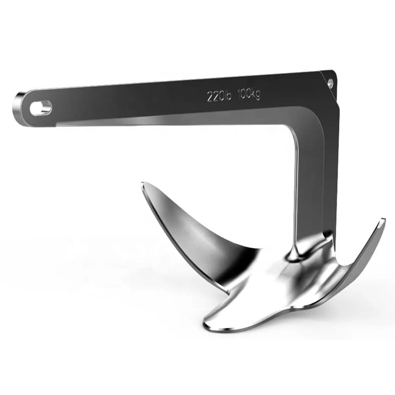 STLF Vendita calda di alta qualità in acciaio inossidabile 316 lucidato a specchio hardware marino ancoraggio in nastro ancoraggio Bruce per barca