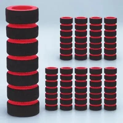 10Pcs Foam Gym Equipment Pads Covers Sponge Roller Leg Extension Machine Replacement Parts Ab Training Accessories