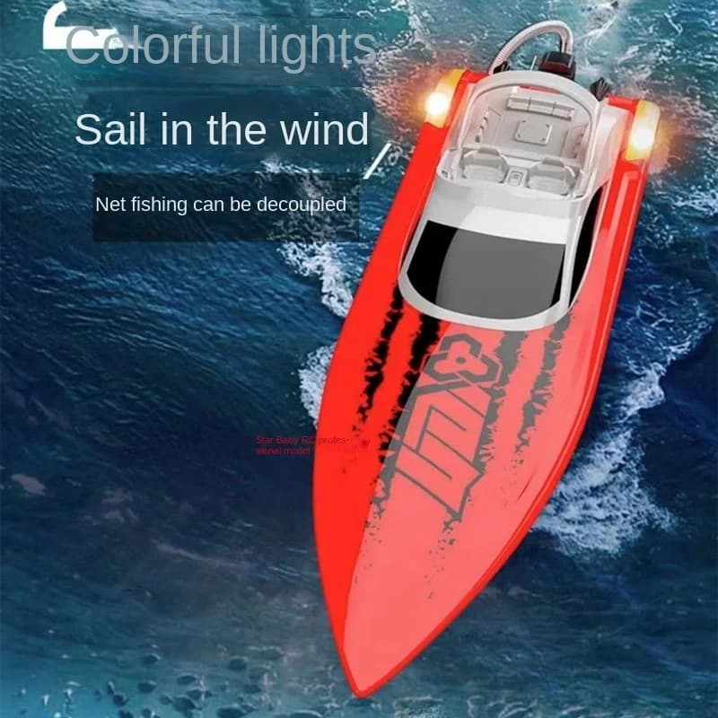 RC Pull Net Barca Motoscafo Elettrico ad alta potenza Barca telecomandata Modello Pull Net Disaccoppiamento Barca da pesca Regalo