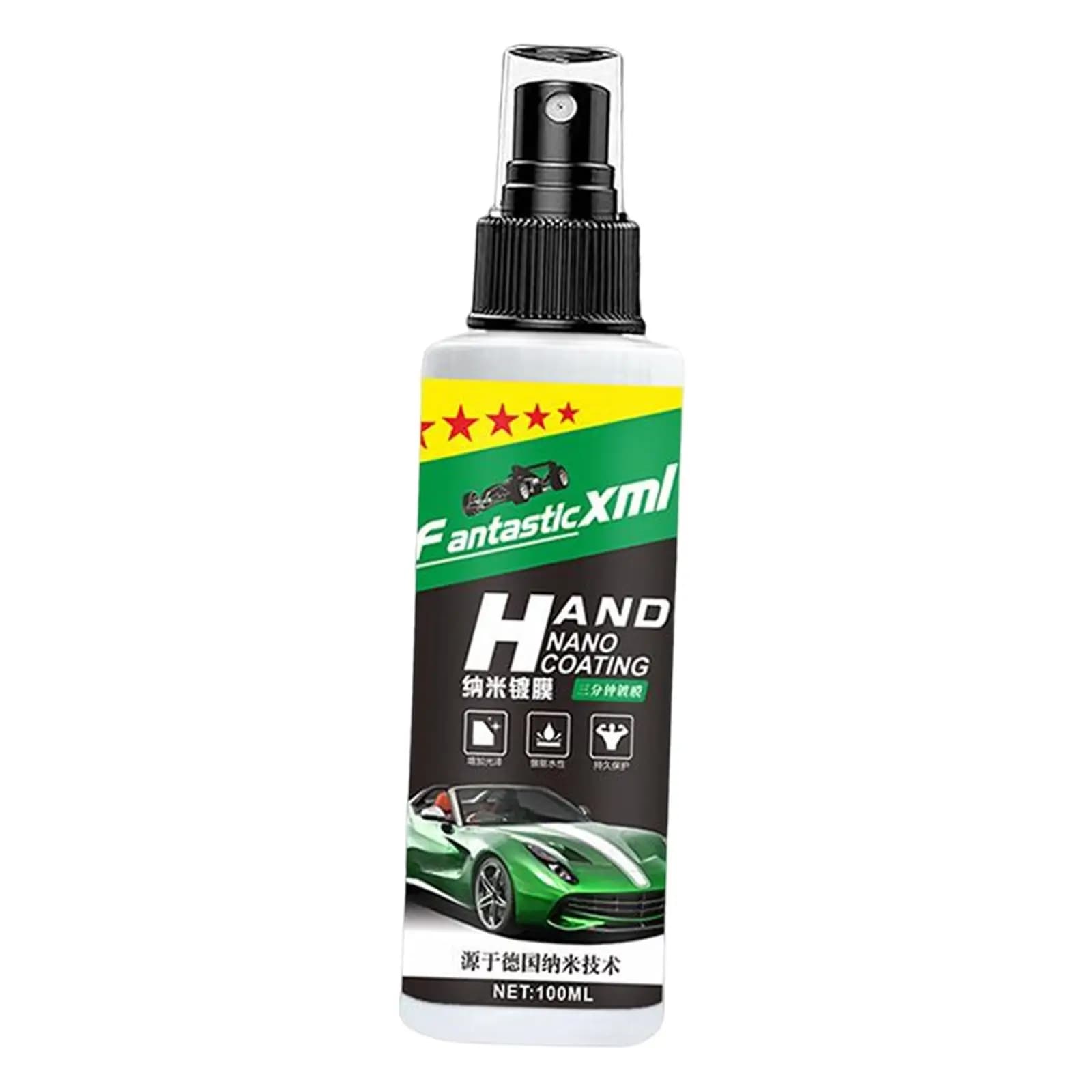 Spray Nano Ceramico Idrofobico per Protezione Vernice Auto, Cera Liquida per Riparazione Graffi e Lucidatura Veicoli