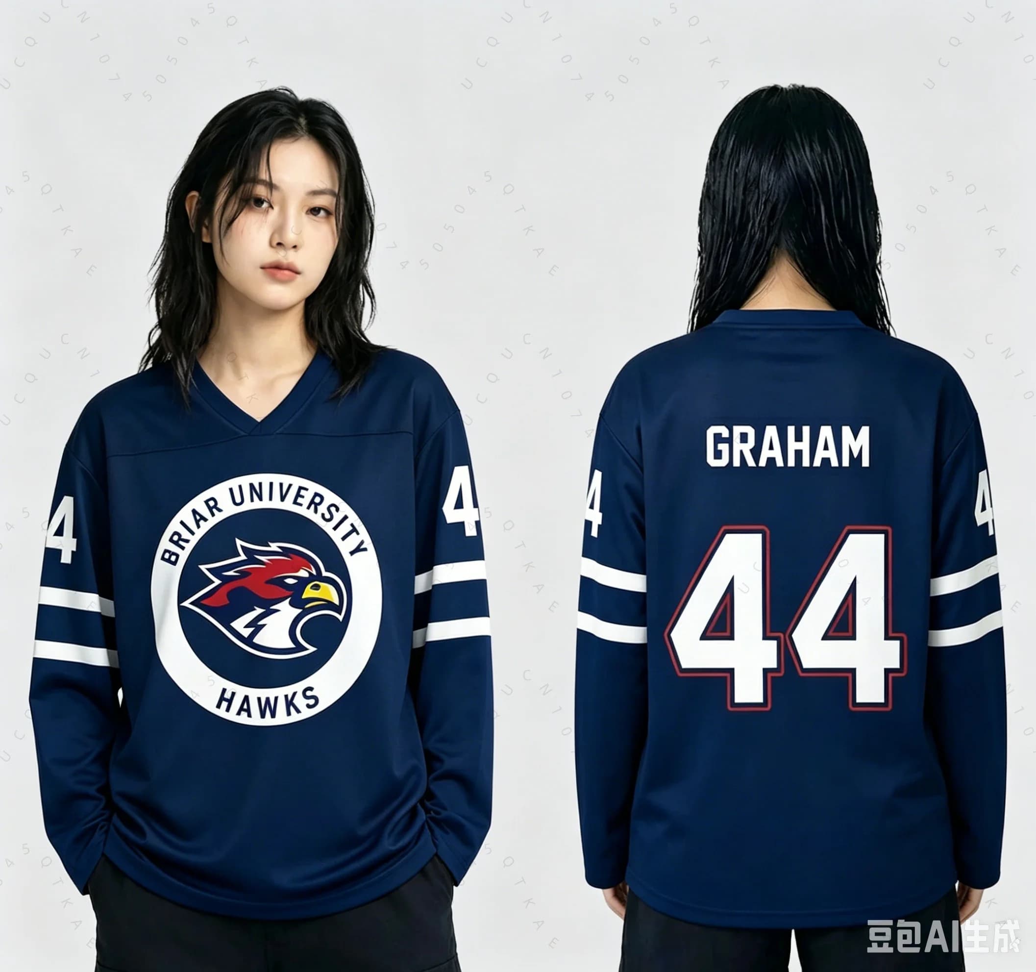 Maglia da Hockey Cosplay Off Campus Briar University, Graham 44, 22 DI LAURENTIS, 66 Tucker46, T-shirt con Design Stampato in 3D, Merch Unisex