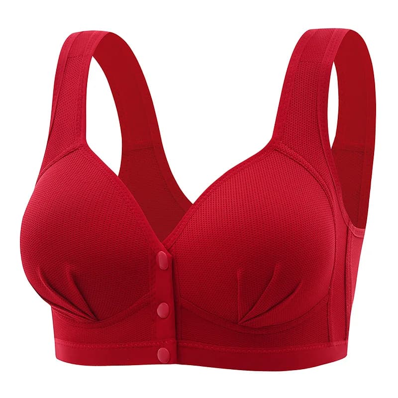 Nuovo reggiseno da donna traspirante di grandi dimensioni con anello non in acciaio per allattamento al seno, sottile, confortevole, regolabile e senza cuciture