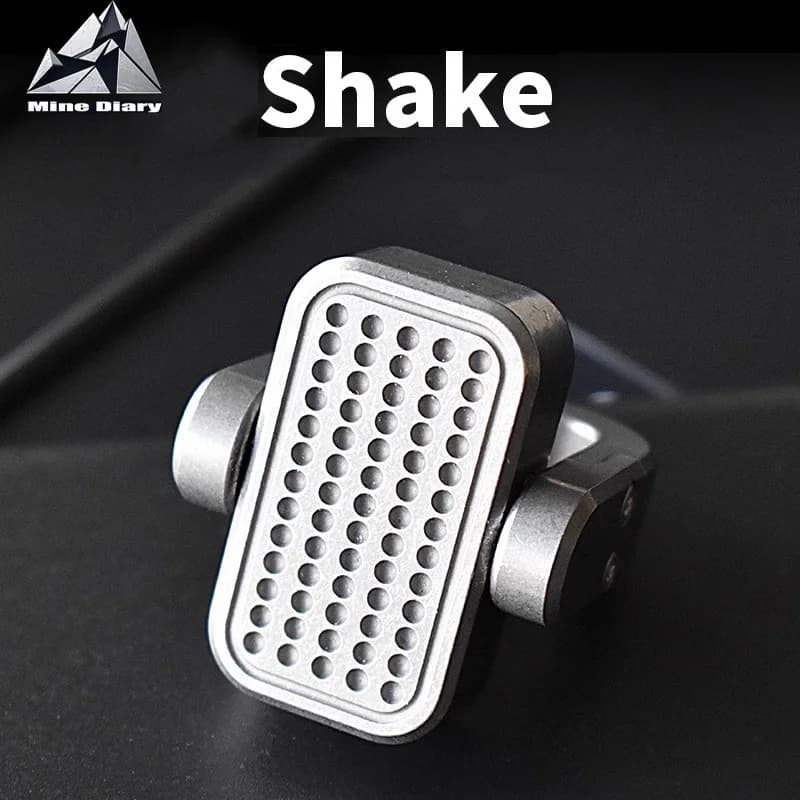 DANHUO Lega di titanio Shake Meccanico Push Card Slider Decompressione Fidget Spinner Magnetico Antistress Punta delle dita Giroscopio Giocattoli