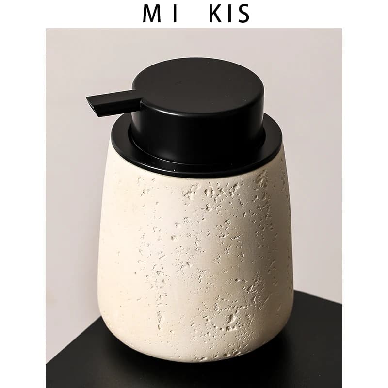 Luxury Foam Hand Sanitizer Bottle Cave Stone Bubble Bottle Hotel Dispenser Bottle Nordic Style Commercially Used Liquid Soap