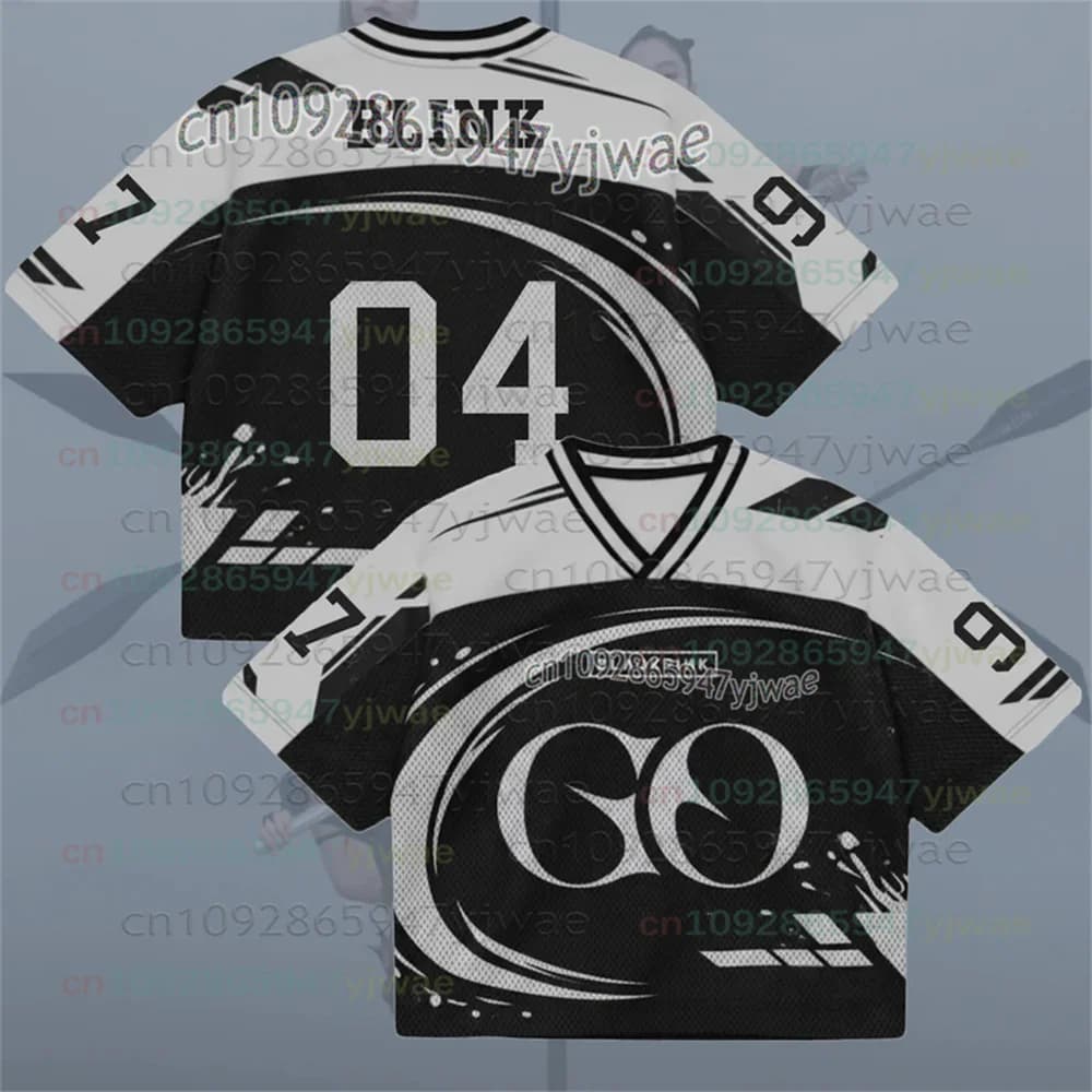 New T-shirt 2026 Y2K for Concerts of Korean Groups (Girls/Boys Group) with Print Letters RosÉ, Fashion Blink Style, for Women, Men, Children, School, Sport, Cloth