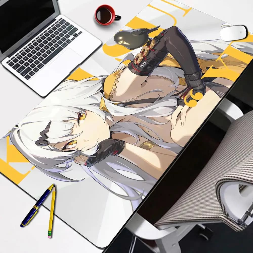 Zenless Zone Zero Mouse Pad ZZZ Ellen Zhu Yuan Miyabi Nicole Jane Yanagi Anby Lycaon Large Game Rubber Locking Edge Keyboard Mat