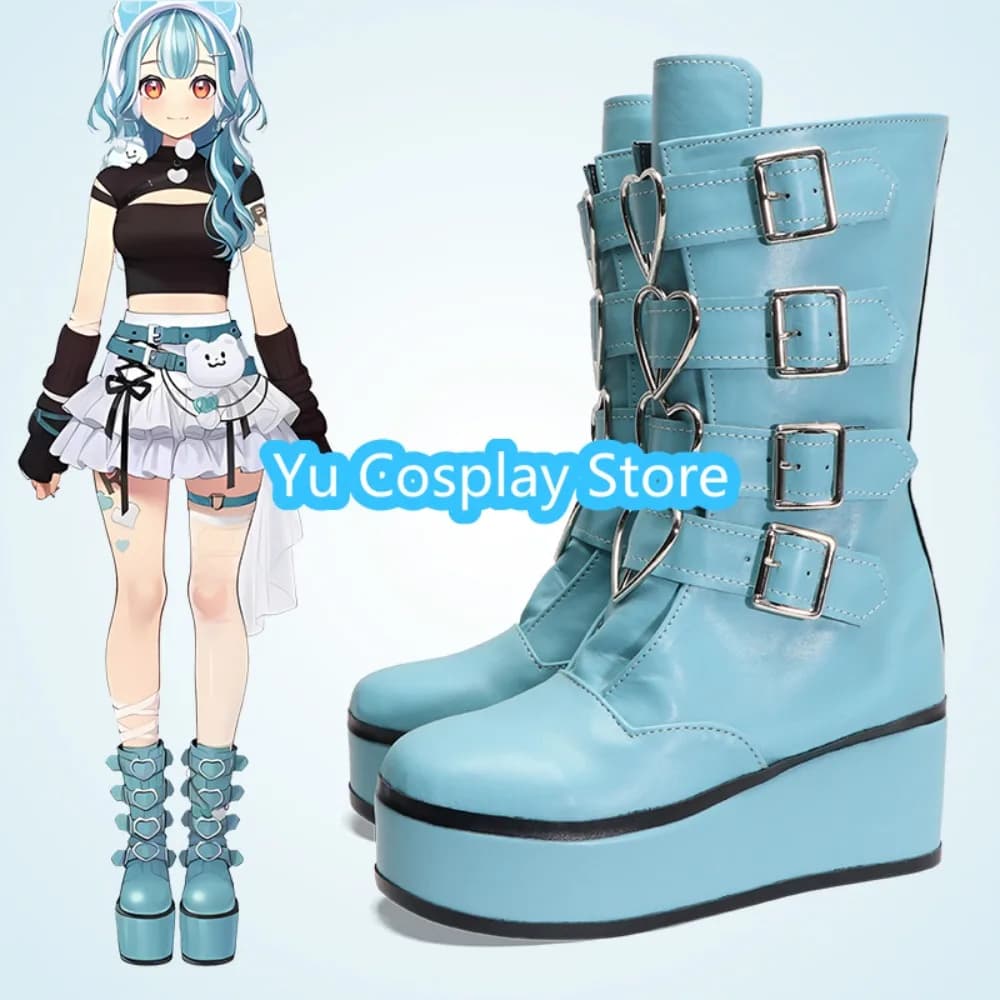 Yu Cosplay Store Shiranami Ramu Scarpe Cosplay Scarpe Cosplay Anime Stivali Costumi di Halloween Puntelli
