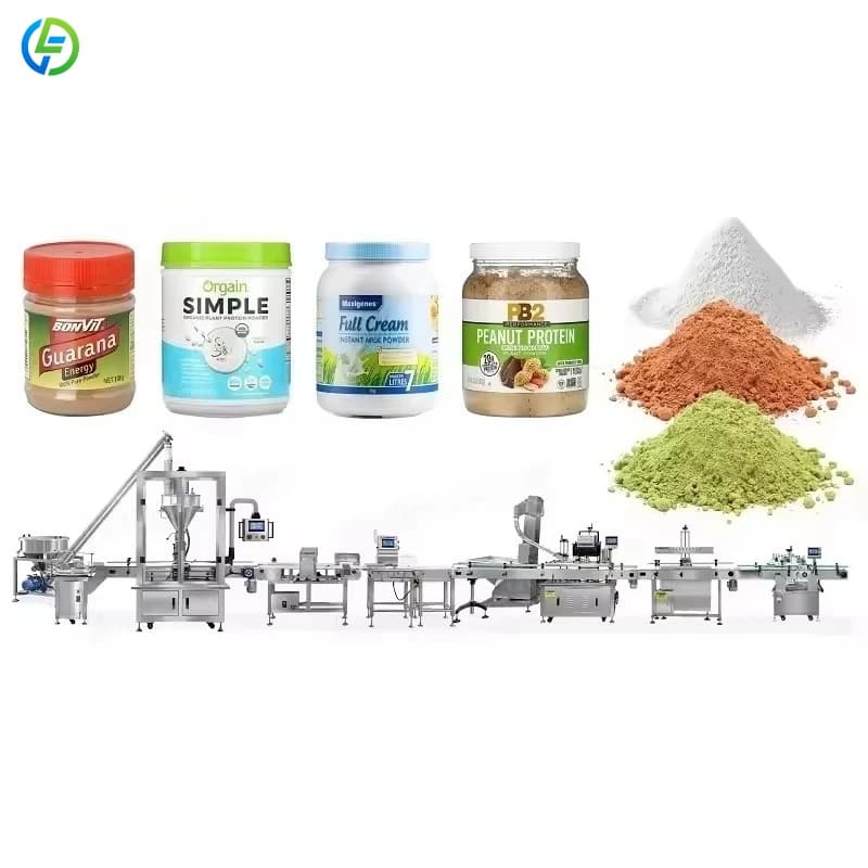 Customized Dry Powder Auger Machine for Beverage Shampoo Dry Goods Protein Cocoa Milk Powder Bottle MIlk Powder Bottle Machine