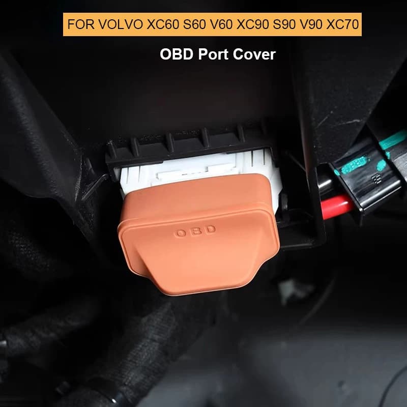 Copertura in silicone per porta OBD auto, impermeabile e antiruggine, tappi protettivi per porta OBD per Volvo XC60 S60 V60 XC90 S90 V90 XC70