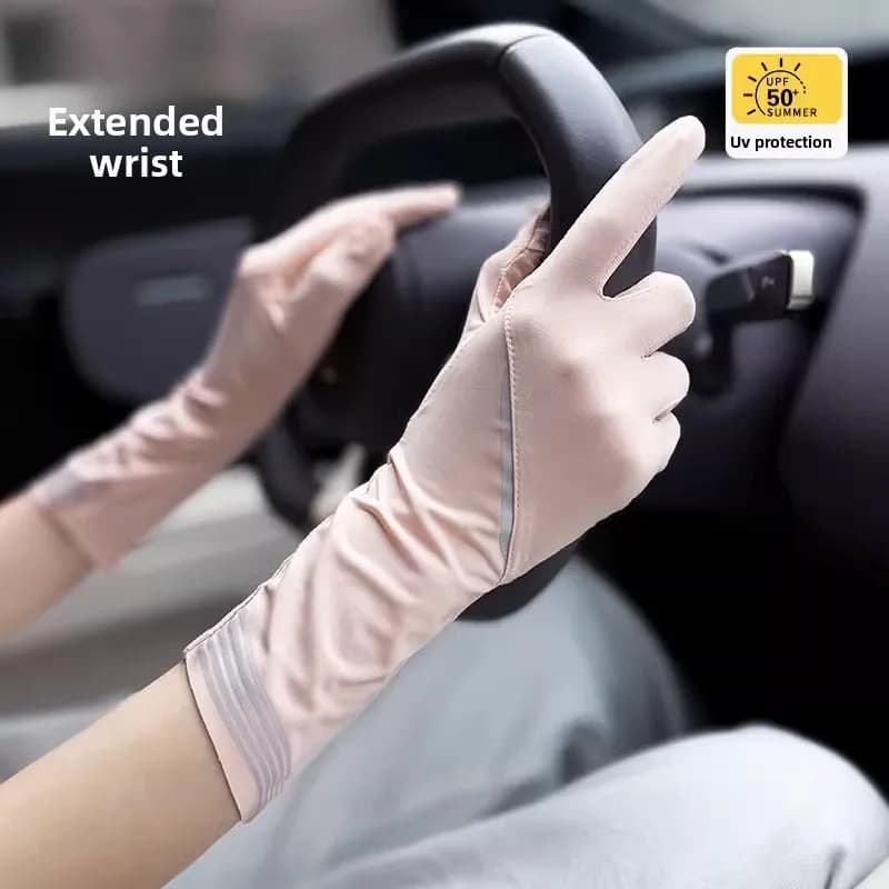 Ice Silk UV Gloves Sun Protection Fashion Women's Cycling Driving Touchscreen Gloves Non Slip Breathable Summer Outdoor Gloves