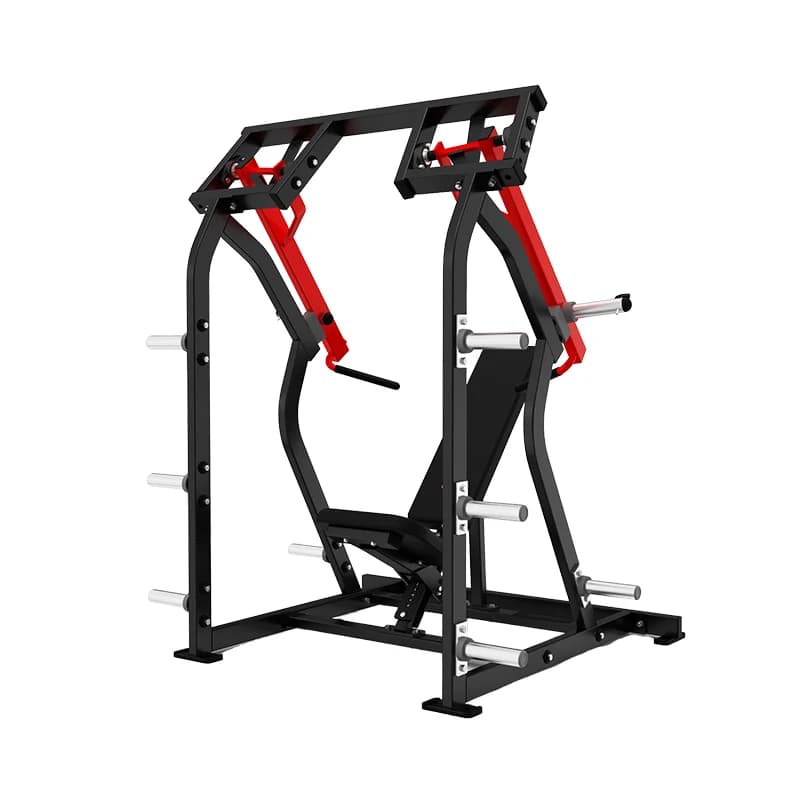 Shoulder press machine with plate counterweight, gym equipment, free weight machine, force training machine, side shoulder press