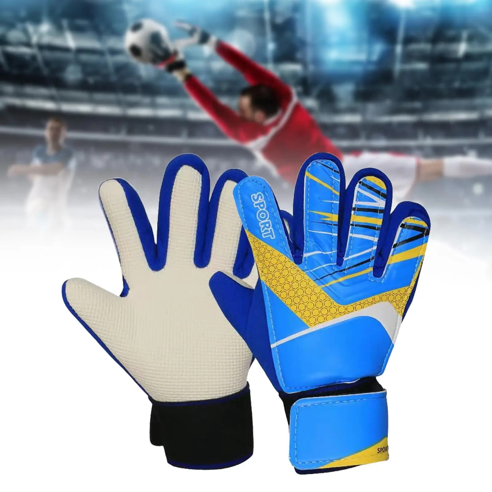 Guanti da Portiere per Bambini con Forte Presa, Attrezzatura Sportiva alla Moda