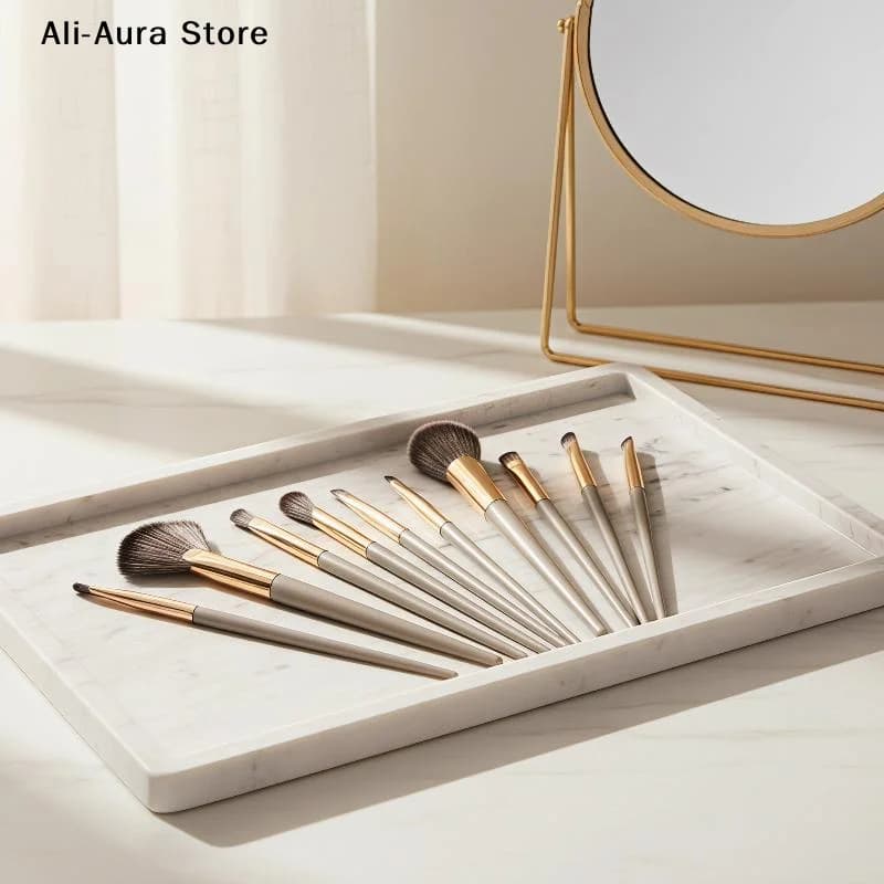 5/10/13/15Pcs Ultra-Thin Blade Eyeliner Brush Professional Eye Makeup Brush Set Nose Shadow Highlight Brush Eye Smudge Brush Kit