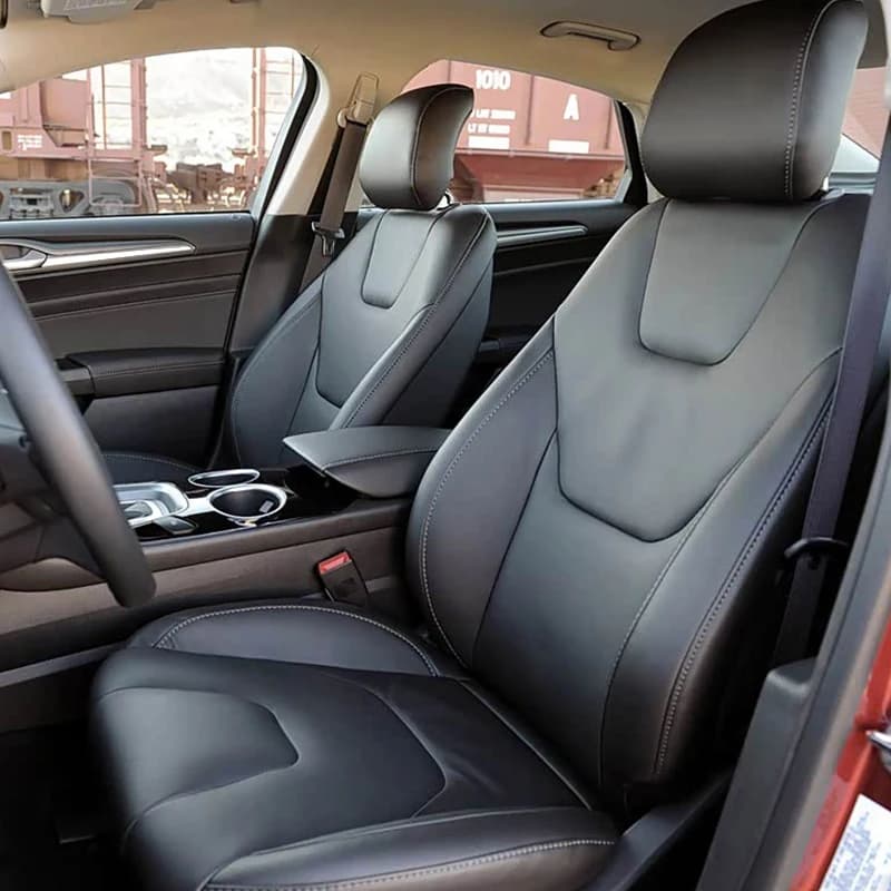 Customized Car Accessories Seat Covers 5 Seats Complete set of leather tassel for front cushion Ford Fusion 2013-2020