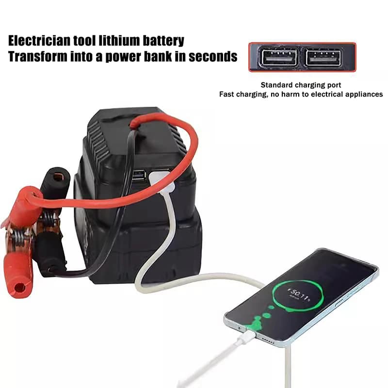 [MS]Car Lithium Battery Converter Charger Clip Auto Igniter Jump Starter For Booster Cable Adapter Emergency Power DIY Tools