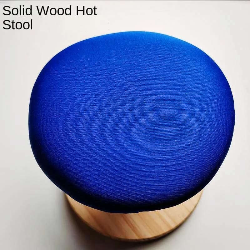 1 pz legno massello rotondo sgabello da stiro asse da stiro pane al vapore caldo tavolo da stiro braccio caldo sgabello in ferro manica calda gabbia sgabello in ferro