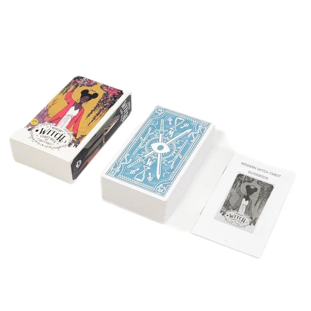 78 Carte/Deck 12x7 cm Moderna Strega Tarocchi Misterioso Divinazione Destino Per Le Donne Ragazze Oracle Giochi Da Tavolo Gioco Del Partito Regali