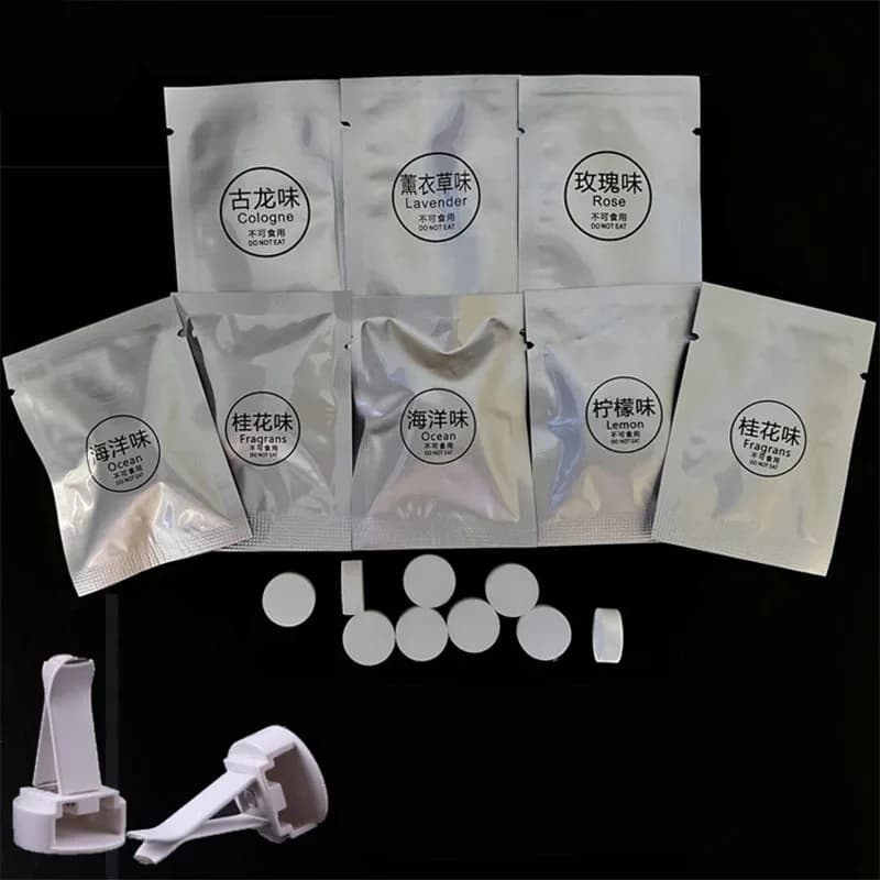 Profumatori per Auto da Bocchetta d'Aerazione, Diffusore di Fragranze, Ricariche in Pastiglie, Profumo Solido, Accessori per Interni Auto 5-10 Pezzi