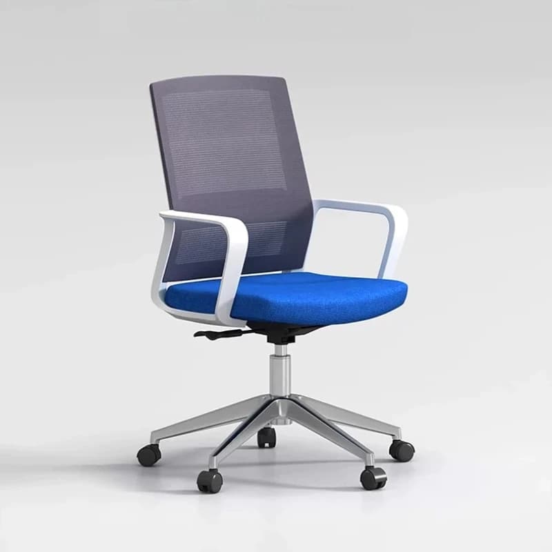 Sedia da ufficio moderna e semplice, comoda sedia da computer con schienale in rete, regolabile in altezza, girevole, per scrivania e gaming, poltrona.
