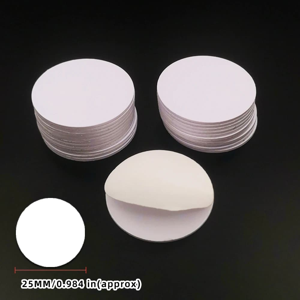 NT/AG213 Coin 25mm 13.56Mhz NFC Sticker carte adesive per monete tag NFC 213 NFC215 NFC216 PVC impermeabile per tutti i telefoni NFC