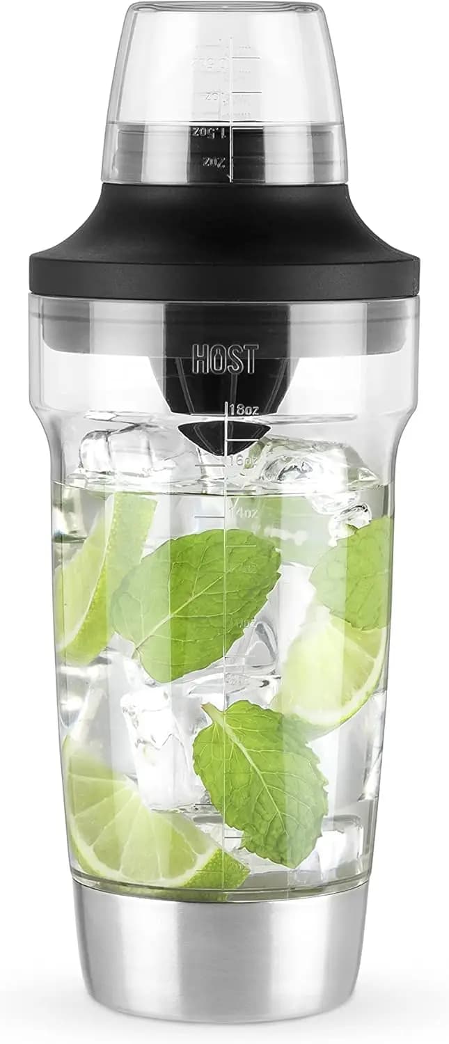 Set Shaker Cocktail Tutto-in-Uno con Spremiagrumi, Apribottiglie, Colino, Jigger per Bevande Fredde, Home Bar, Campeggio, Uso Esterno
