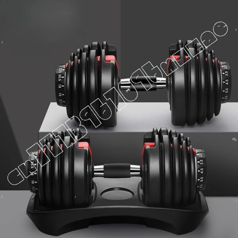 15-Speed Quick Adjustable Dumbbell Fitness Equipment Set 24kg 52.5 Pounds Adjustable Dumbbells