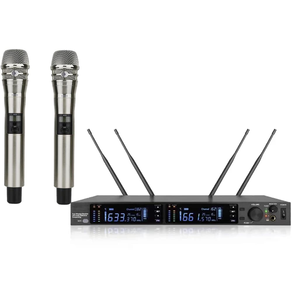 Best Quality KSM8 Silver Handheld ULXD Digital Wireless Microphone System 200 Channel Stage Performance Karaoke Singing Speaking