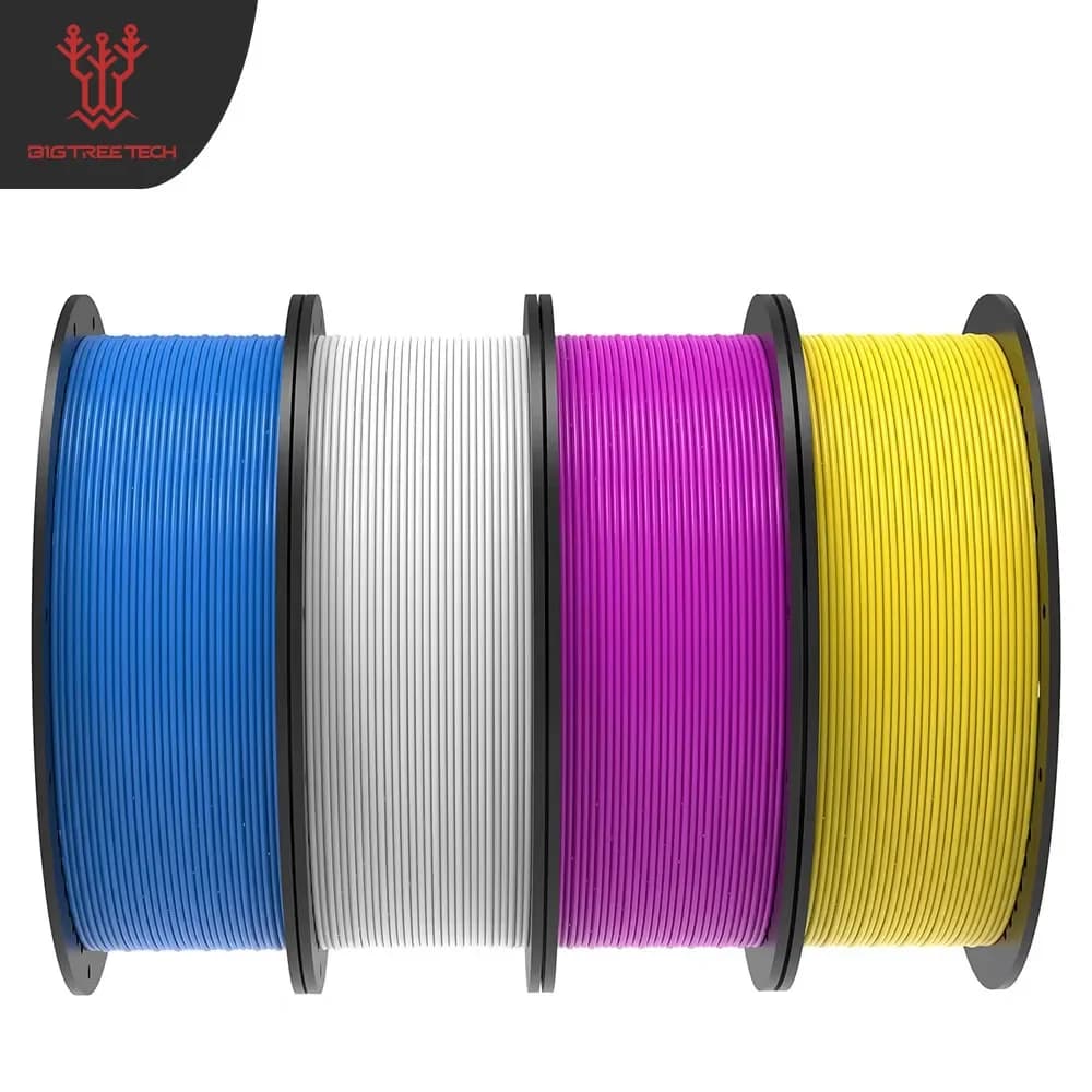 Filament PLA CMYK BIGTREETECH 1.75mm for 3D Printers, Vivacious Colors, Smooth and Without Grovives - Compatible with the Most FDM Printers