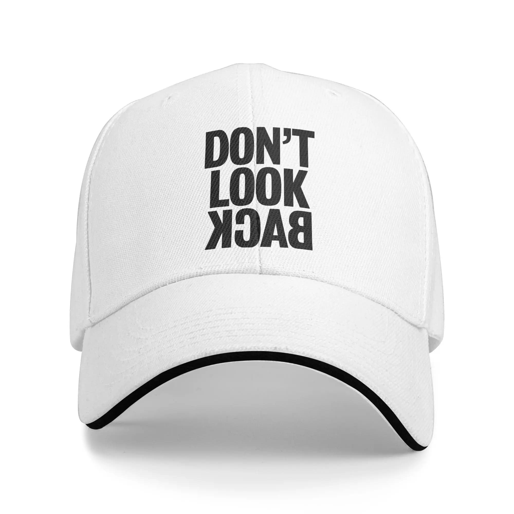 Art Letter Printed Casual Baseball Cap Don't Look Back Tennis Skate Hip Hop Hats Summer Sun Couple Women Design Baseball Caps