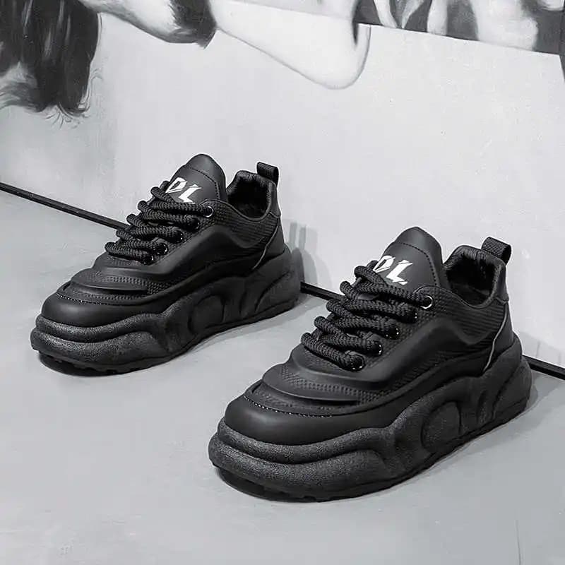 Scarpe Sportive da Uomo in Pelle Naturale con Tacco Piatto, Mocassini 47, Scarpe da Tennis e Skate, Sneakers Fitness, Scarpe da Ginnastica Universali di Marca