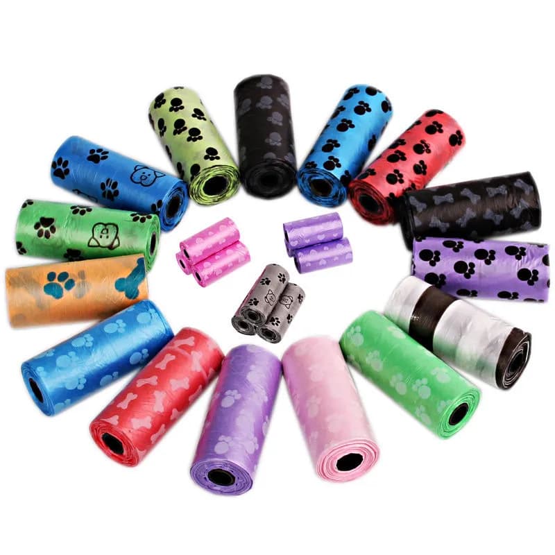 Nuove Sacchetti per Escrementi di Cane, Sacchetti Biodegradabili per Rifiuti di Animali Domestici, Sacchetti per Pulizia e Raccolta Rifiuti per Cani