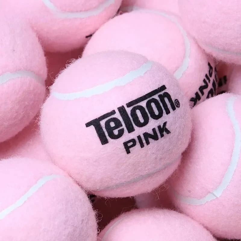 Palline da tennis rosa in 2 lattine Coppia sigillata che suona la pratica della palla da allenamento per tennis Regalo per principianti per ragazze